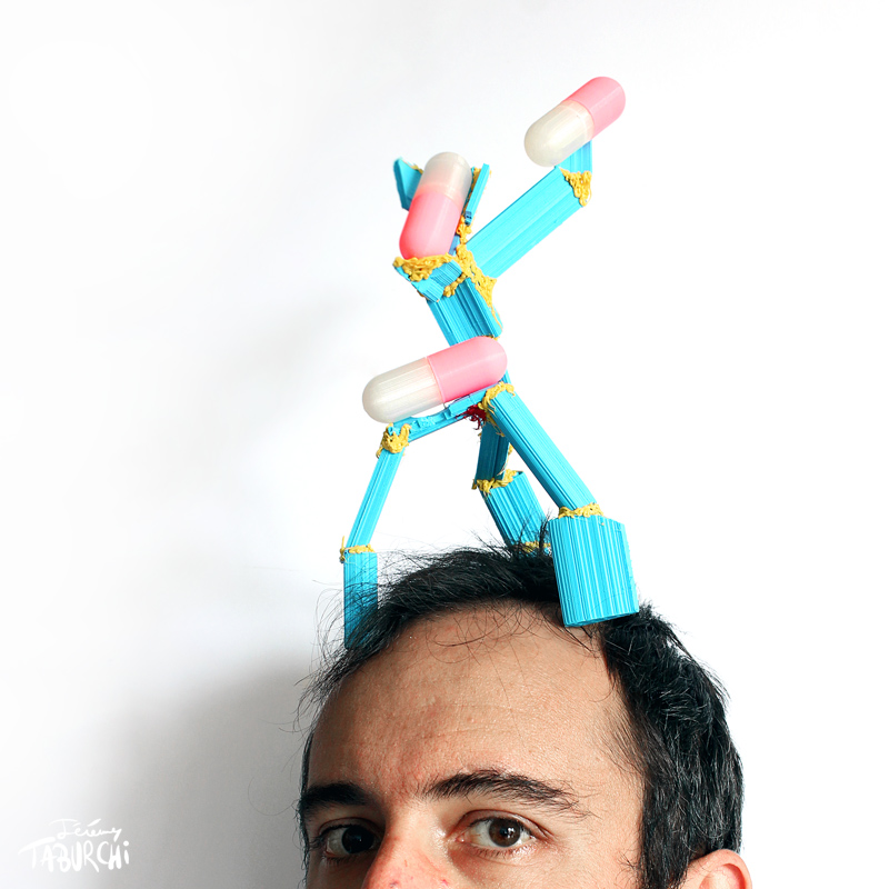 Autoportrait avec gélulier de Jérémy Taburchi