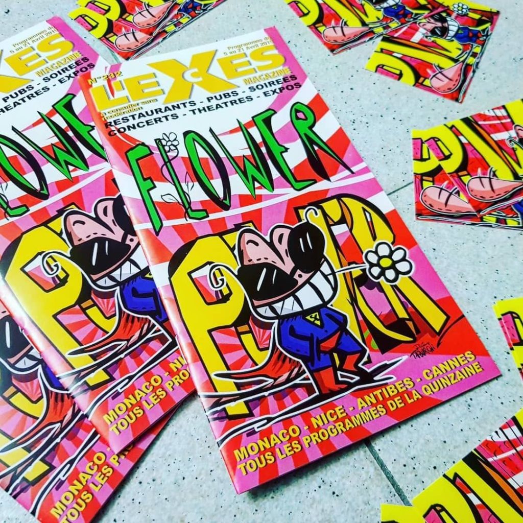 Le Chat Rose en couverture de l'eXcès Magazine
