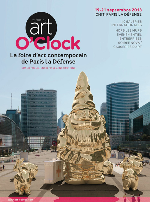 Participation à la foire Art O’Clock 2013 à Paris, au CNIT La Défense