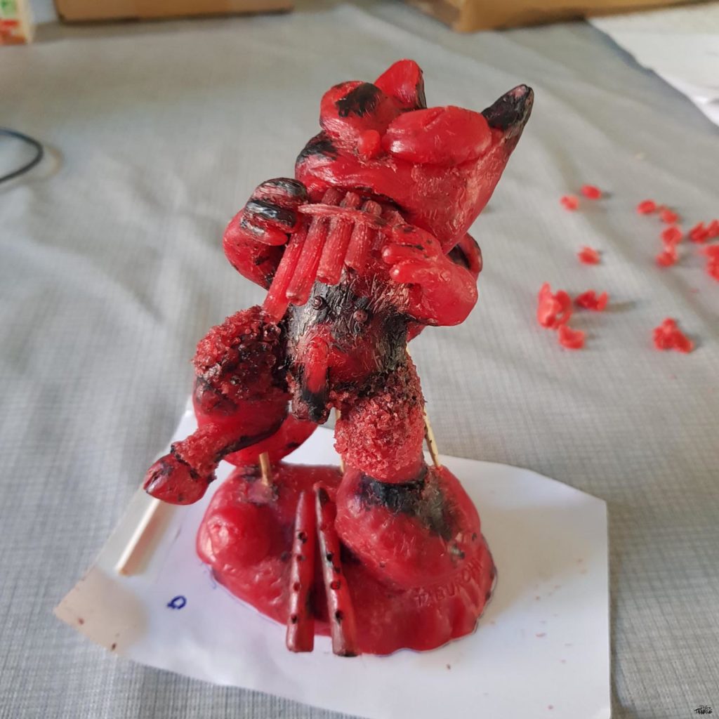 Le dieu Pan façon Chat Rose