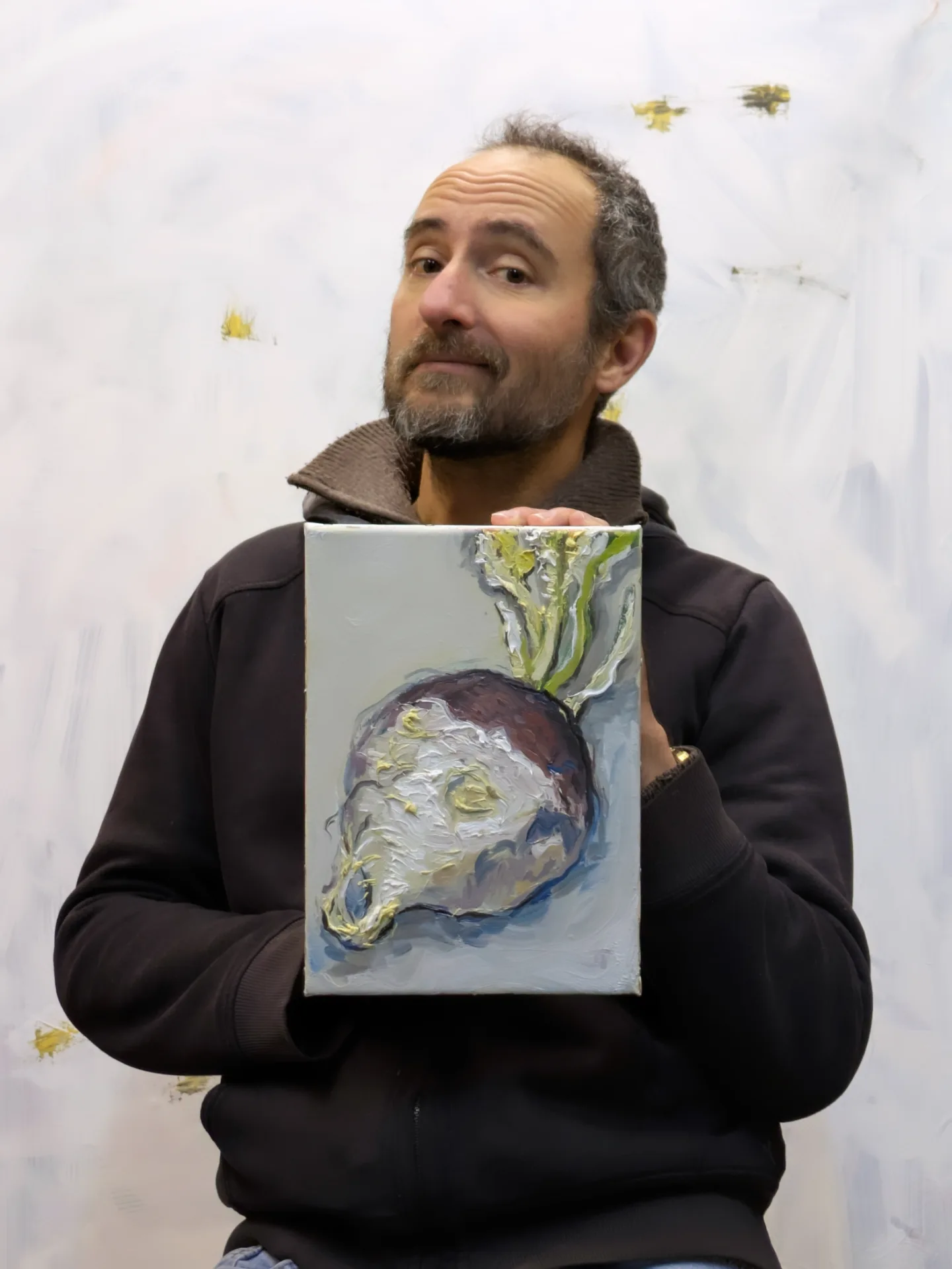 Mon tableau « Portrait de Navet » est terminé