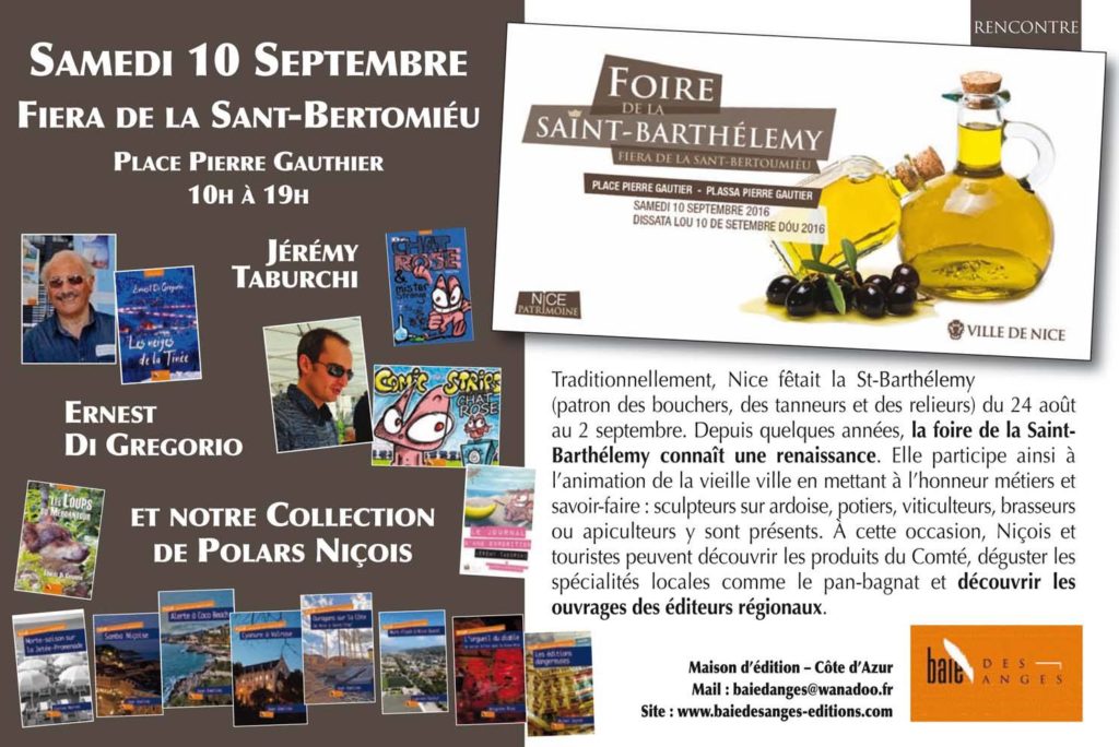 Participation à la Fiera de la Sant-Bertoumiéu à Nice