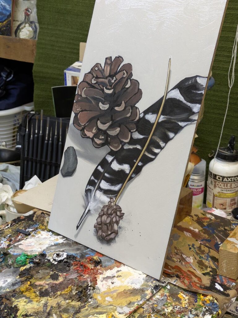 Une peinture douce pour un tableau plein d’émotions
