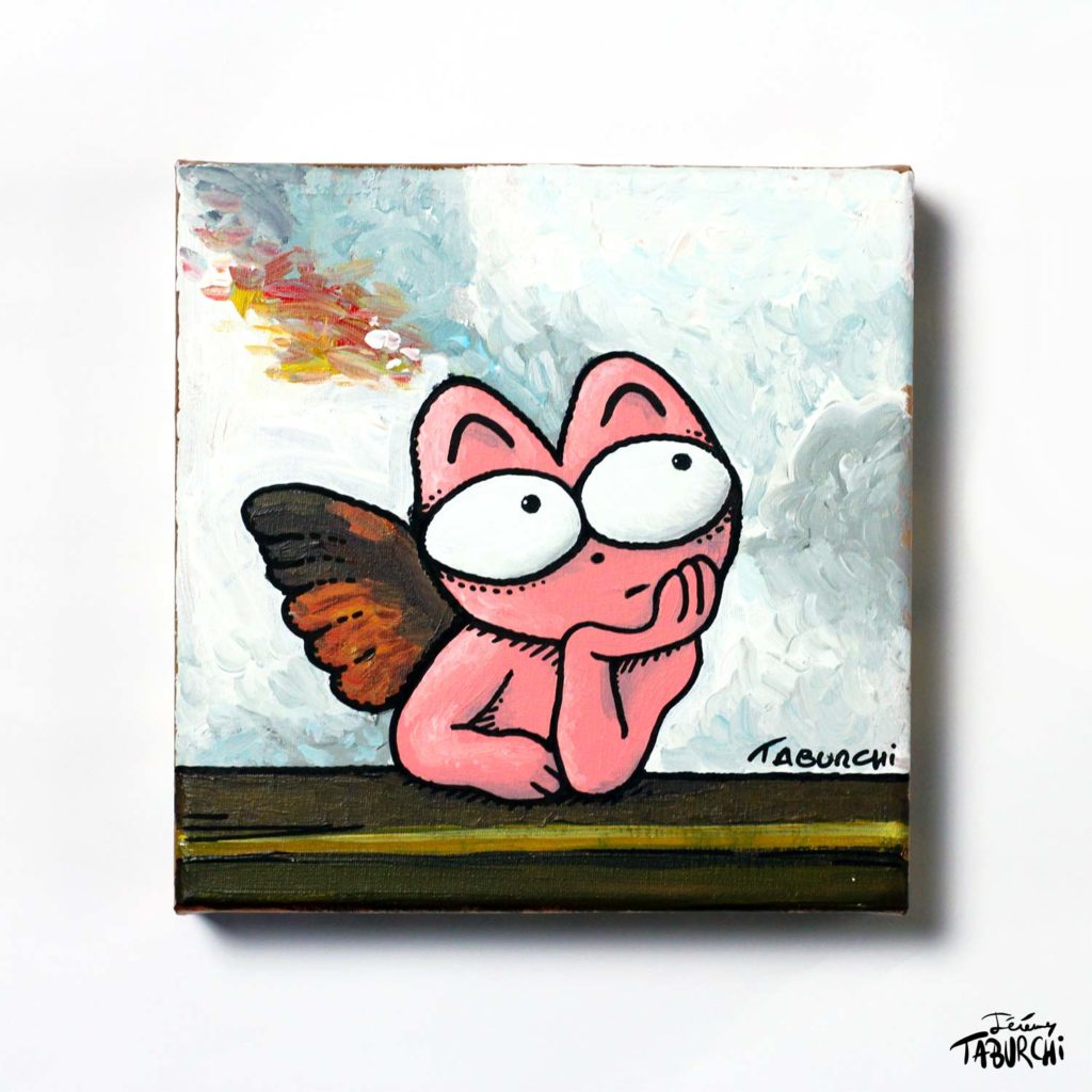 Une nouvelle toile du Chat Rose