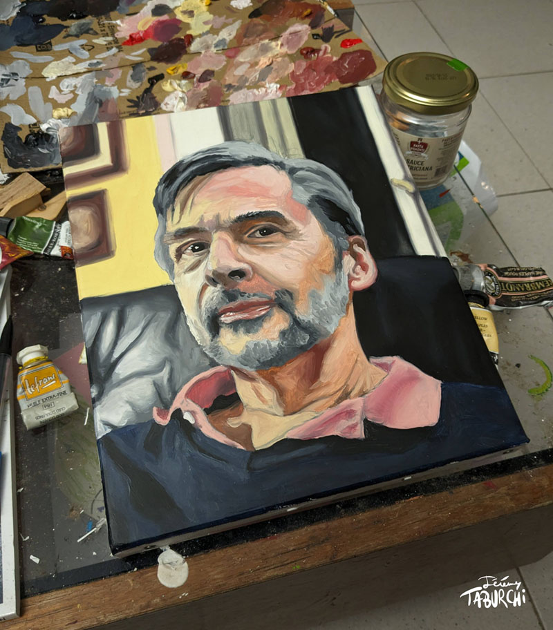 Ébauche d’un portrait, dans le cadre d’une commande