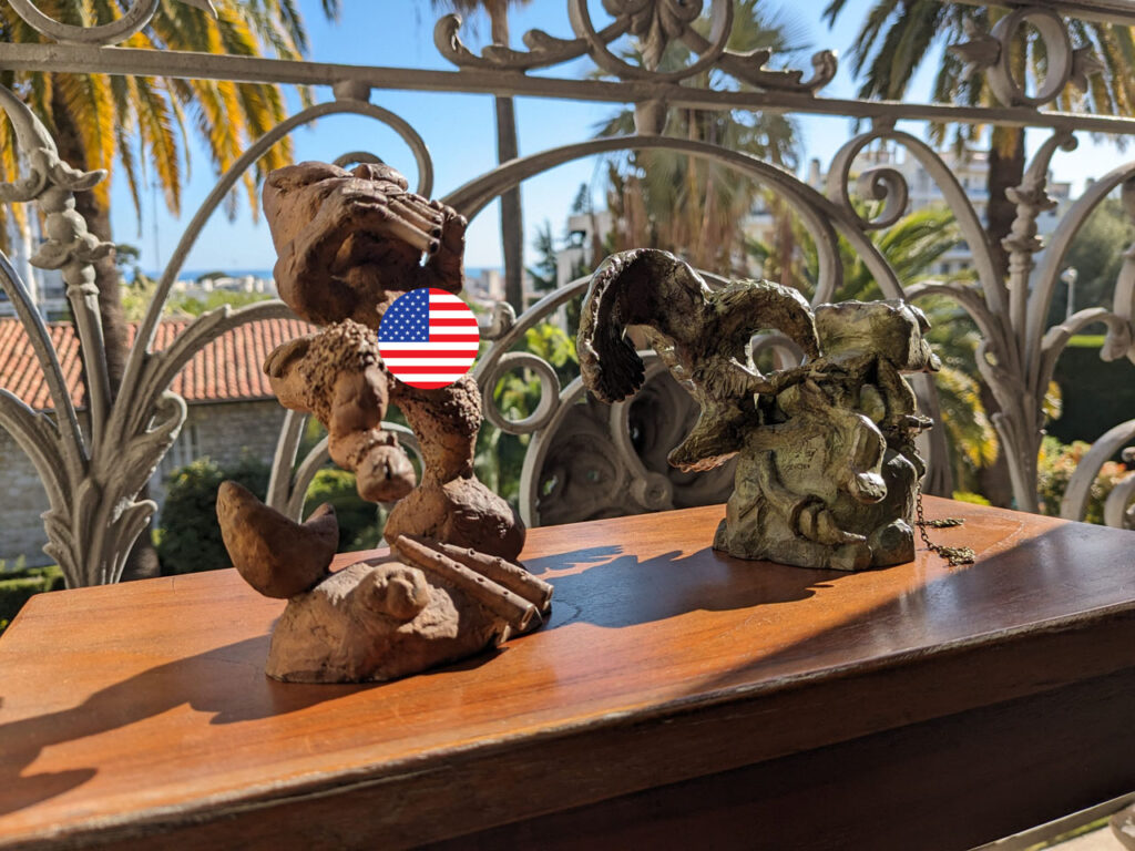 Bronzes de Pan et de Prométhée
