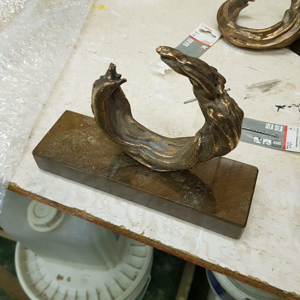 Une sculpture dans le cadre du projet Une Théorie Naturelle