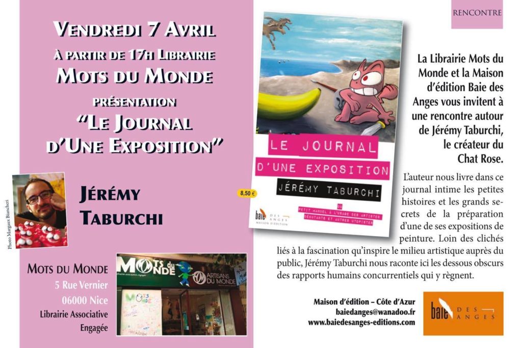 Dédicace à la librairie-boutique des Mots du Monde à Nice