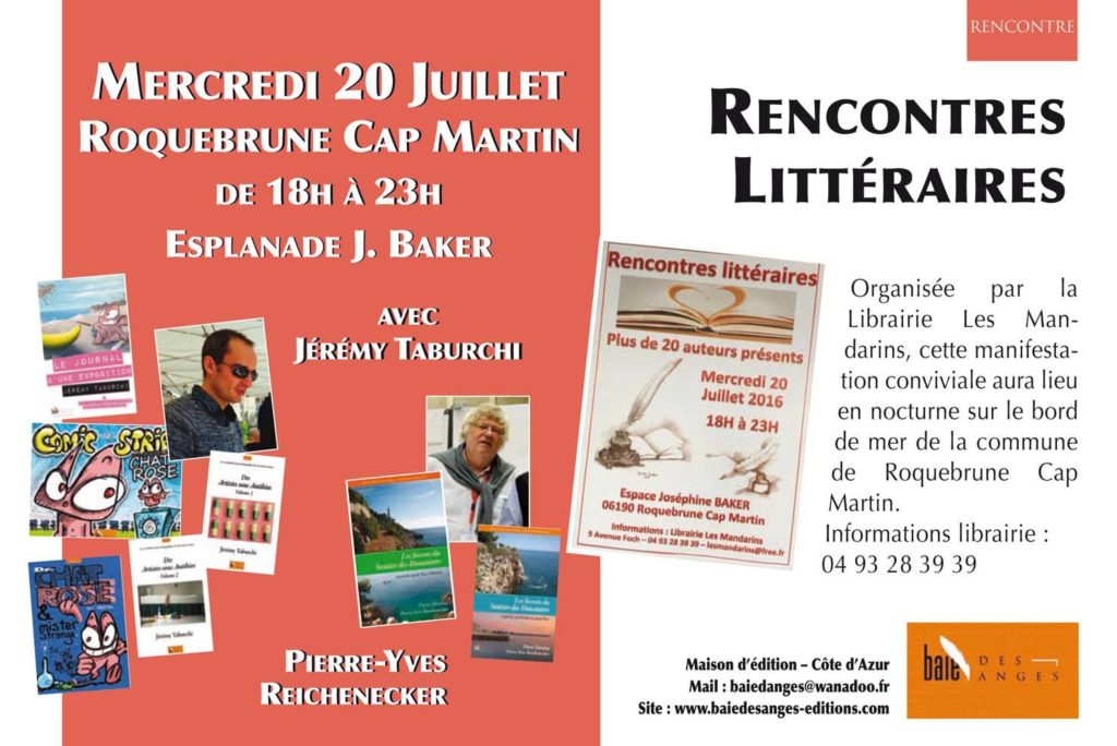 Rencontres Littéraires de Roquebrune Cap Martin