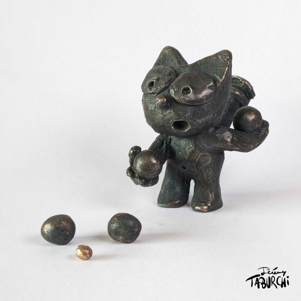 De nouveaux petits bronzes du Chat Rose