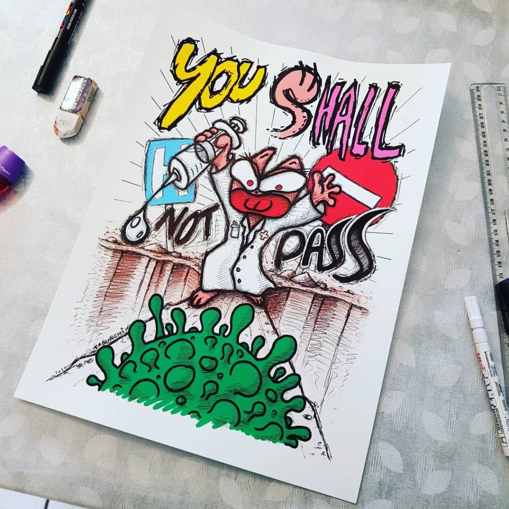 Un nouveau dessin du Chat Rose façon Gandalf