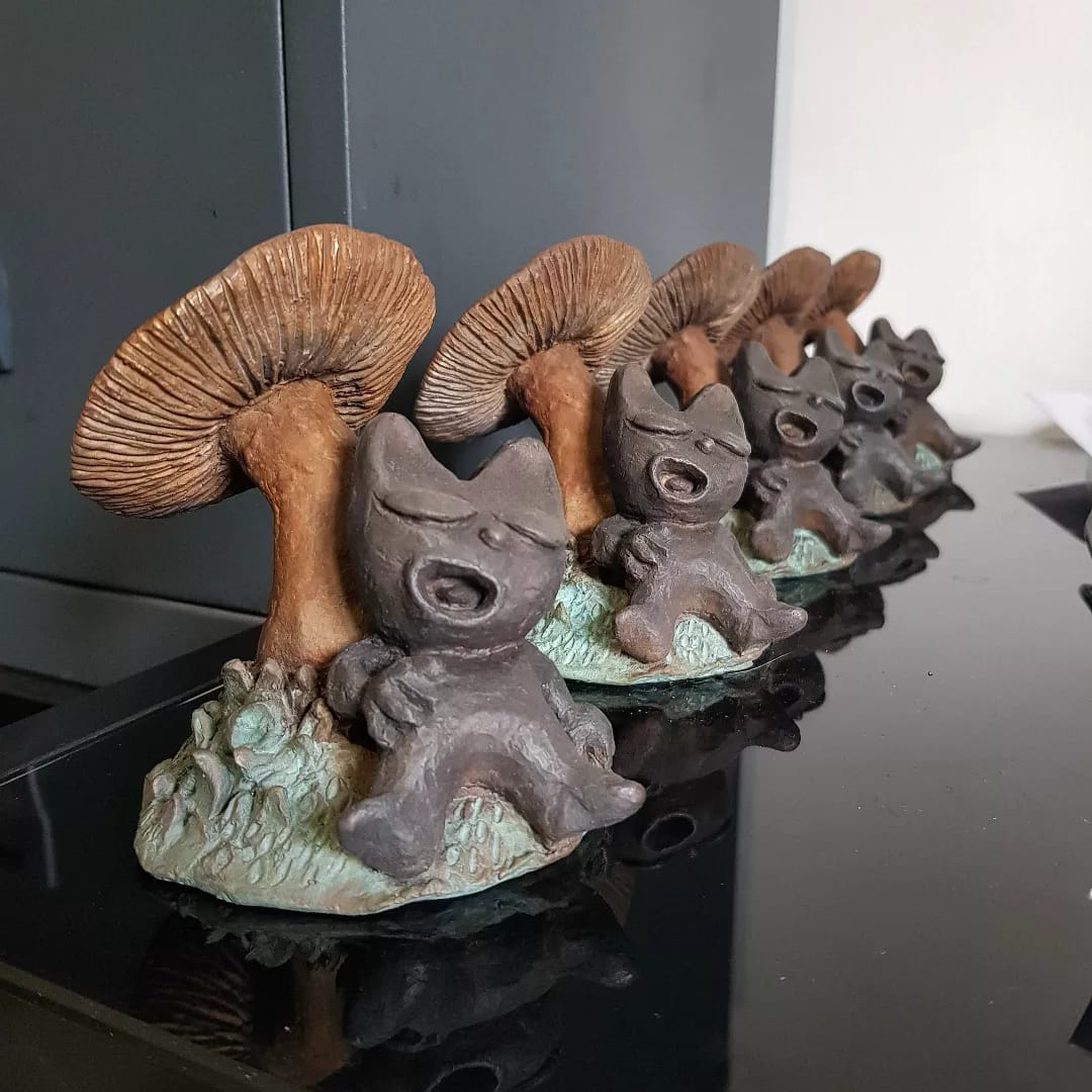 Réception des cinq premiers « Champichats »