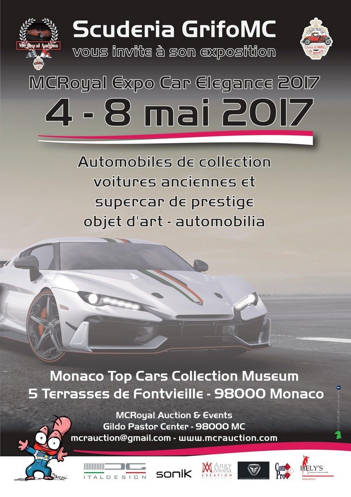 Un partenariat à l’occasion du MCRoyal Expo / Car Elegance 2017 à Monaco