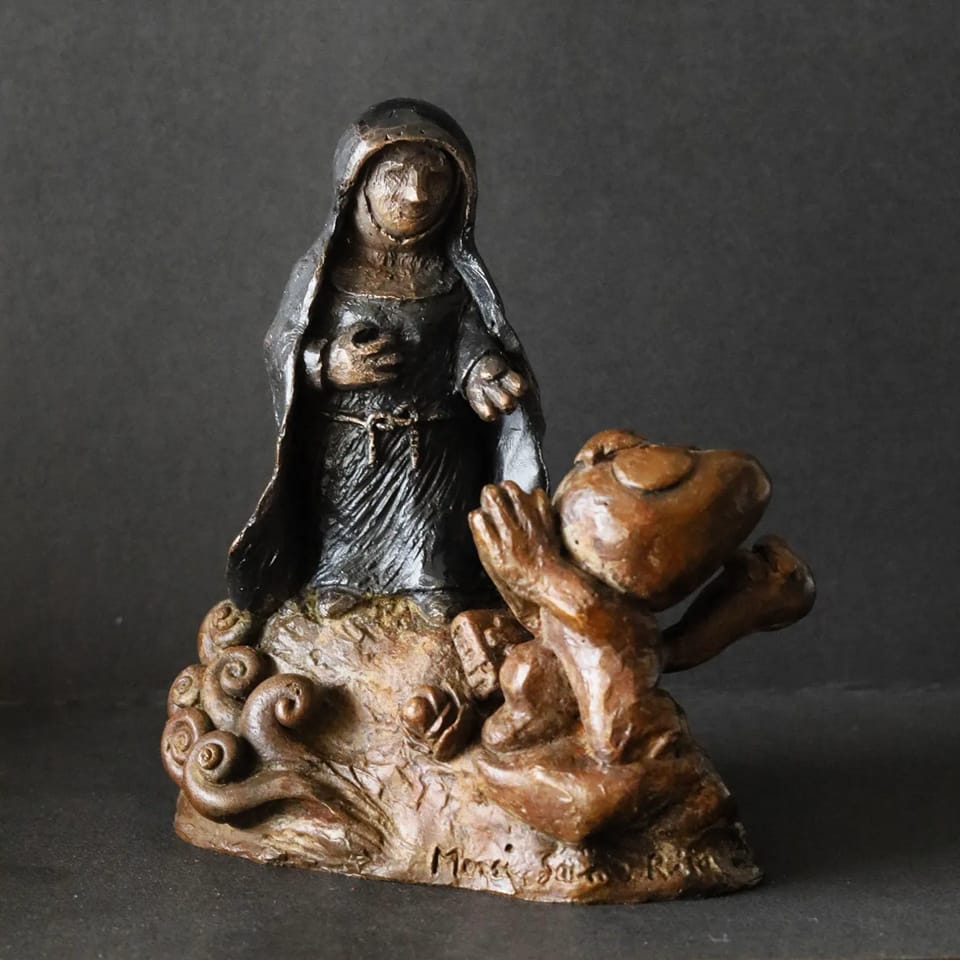 La sculpture de Sainte Rita est terminée !