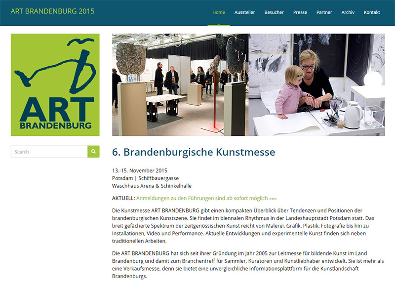 Participation au salon d’art contemporain Art Brandenburg 2015