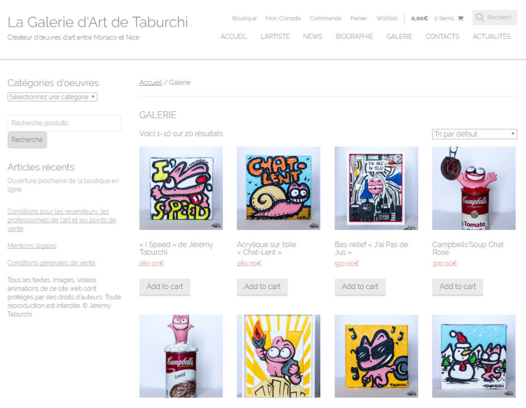 Ouverture de la Galerie d’Art officielle du Chat Rose