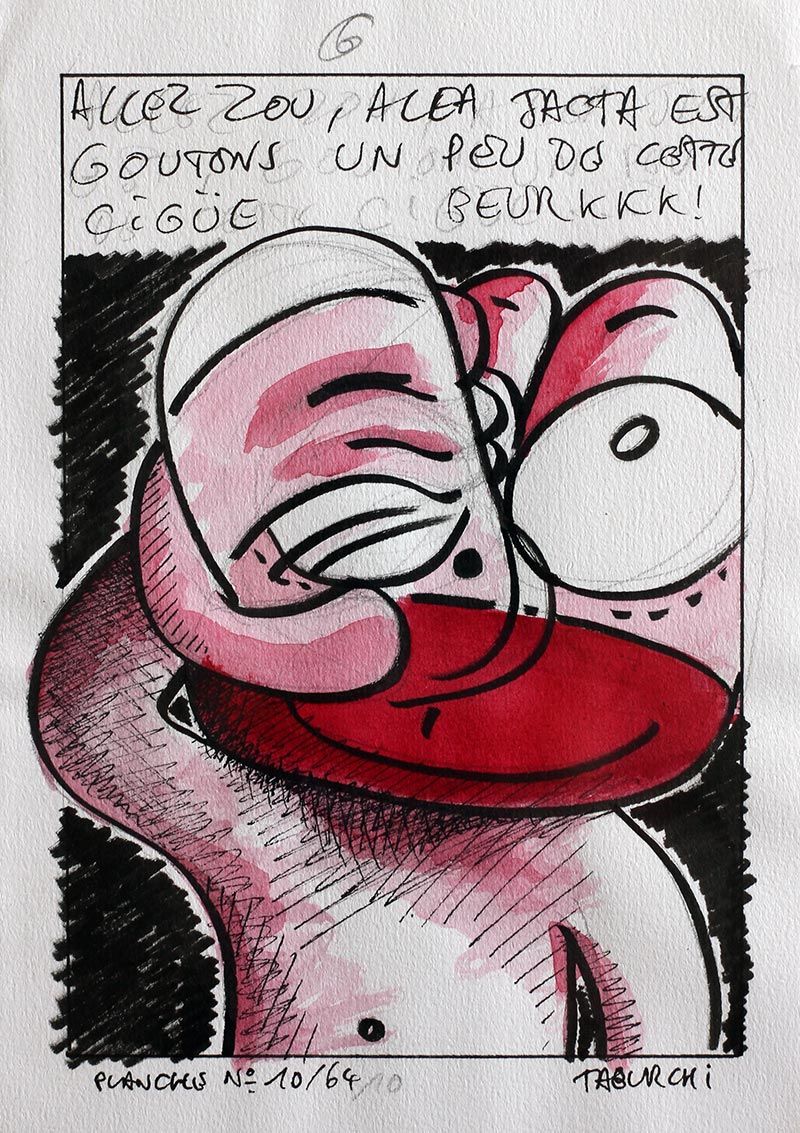 Planche originale d’étude de la bande dessinée N°10
