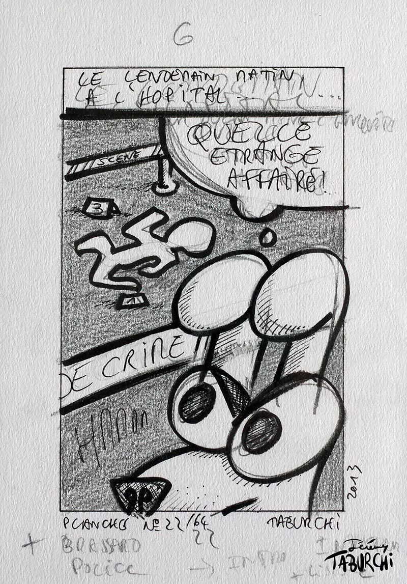 Planche originale d’étude de la bande dessinée N°22